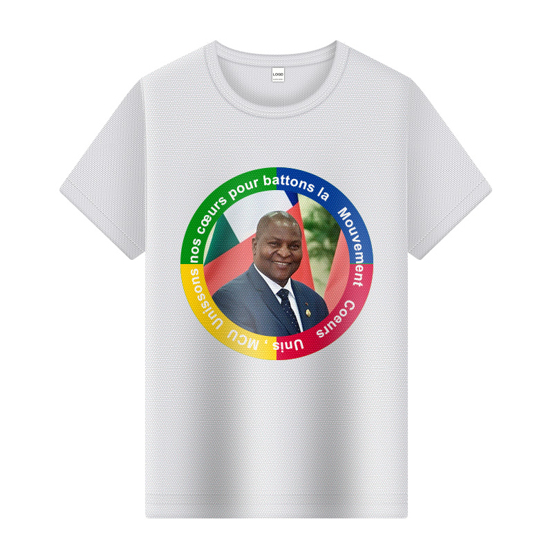 中非共和国选举旗帜/T恤/围巾套装定制-03